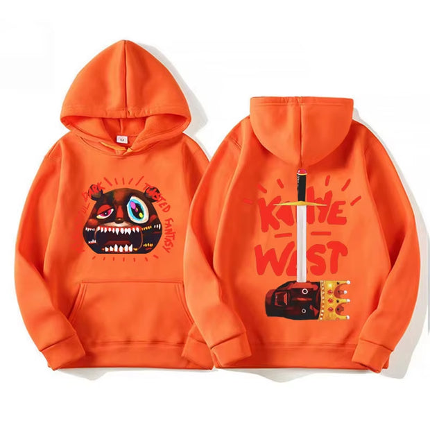 Kanye West College Dropout Bear Hoodies Men'S Clothing Vintage Hip Hop Hoodie Unisex Fashion Long Sleeve Sweatshirts Streetwear