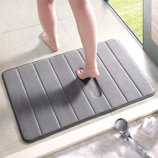 12 Colors Home Bath Mat Super Absorbent Bathroom Carpets Rugs Soft Memory Foam Floor Bedroom Toilet Floor Shower Rug Decor