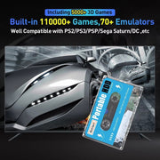 Batocera 500G Gaming Hard Drive with 110000 Retro Games for Super Console X PC for Ps2/Sega Saturn/Game Cube/Wii/Dc External HDD