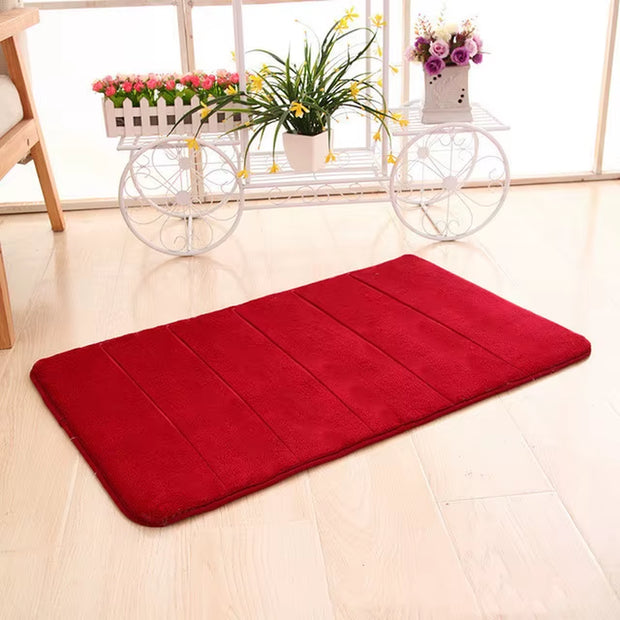 12 Colors Home Bath Mat Super Absorbent Bathroom Carpets Rugs Soft Memory Foam Floor Bedroom Toilet Floor Shower Rug Decor