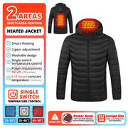 21 Areas Heated Jacket Winter Men'S Women'S Motorcycle Jacket USB Electric Heating Jacket Heated Vest Moto Thermal Clothing Coat