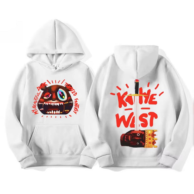 Kanye West College Dropout Bear Hoodies Men'S Clothing Vintage Hip Hop Hoodie Unisex Fashion Long Sleeve Sweatshirts Streetwear