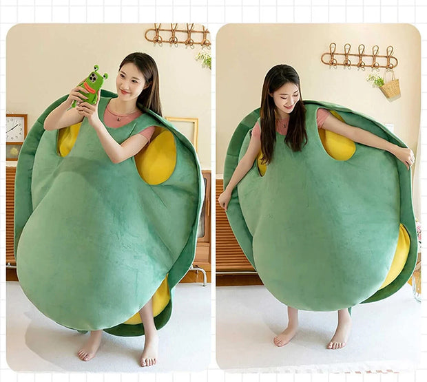 Hype Haven Wearable Turtle Shell Pillows Green Adult Plush Ultimate Comfort