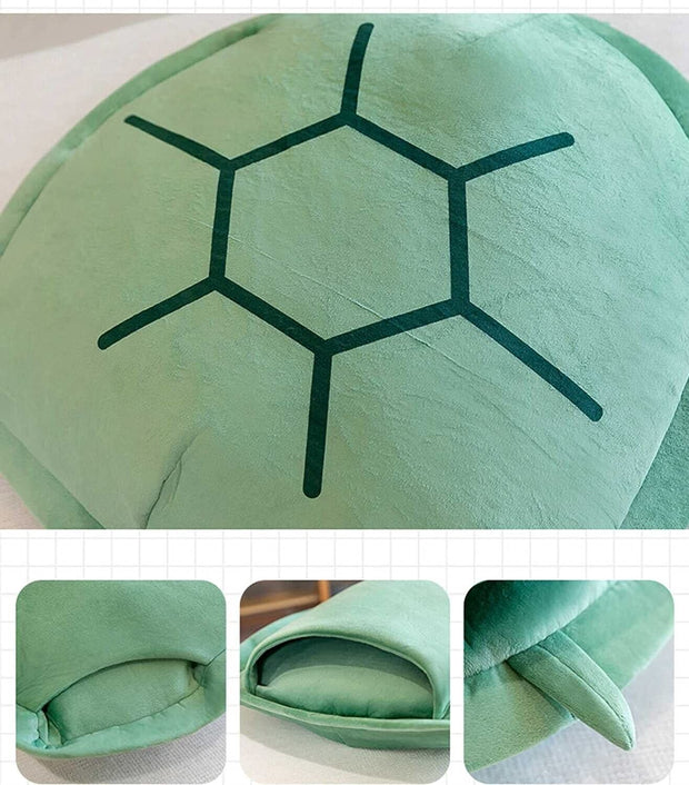 Hype Haven Wearable Turtle Shell Pillows Green Adult Plush Ultimate Comfort