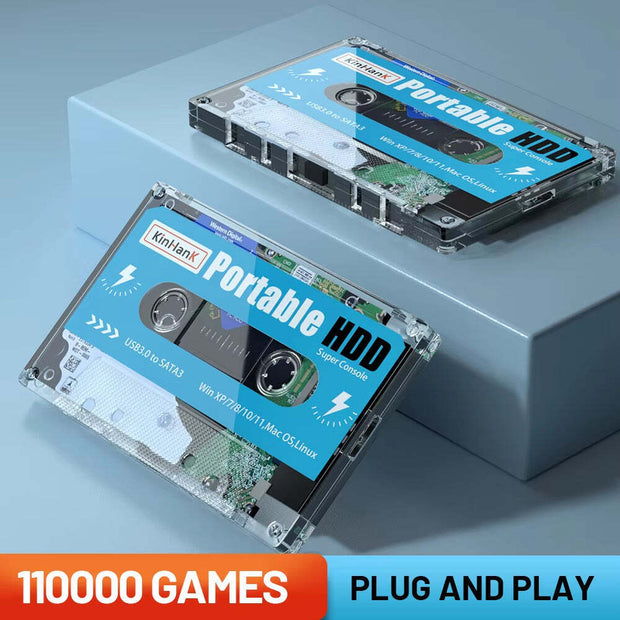 Batocera 500G Gaming Hard Drive with 110000 Retro Games for Super Console X PC