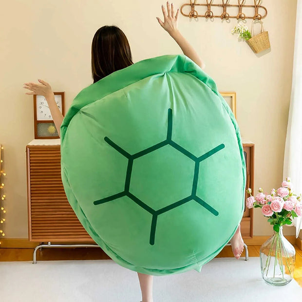Hype Haven Wearable Turtle Shell Pillows Green Adult Plush Ultimate Comfort