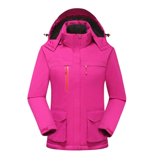 Women Warm Thermal Heated Jacket Coat Waterproof Heated Jacket for Riding Skiing Fishing USB Heated Jacket Women Men Coat