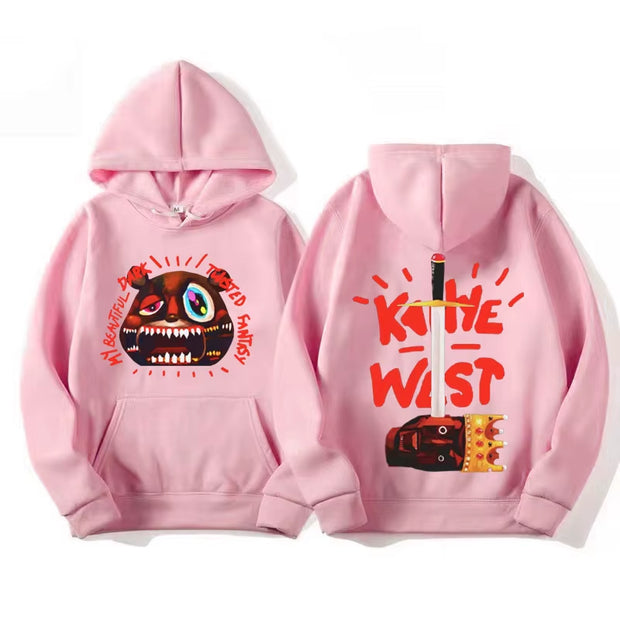 Kanye West College Dropout Bear Hoodies Men'S Clothing Vintage Hip Hop Hoodie Unisex Fashion Long Sleeve Sweatshirts Streetwear