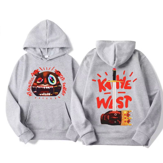 Kanye West College Dropout Bear Hoodies Men'S Clothing Vintage Hip Hop Hoodie Unisex Fashion Long Sleeve Sweatshirts Streetwear