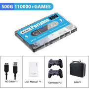 Batocera 500G Gaming Hard Drive with 110000 Retro Games for Super Console X PC for Ps2/Sega Saturn/Game Cube/Wii/Dc External HDD