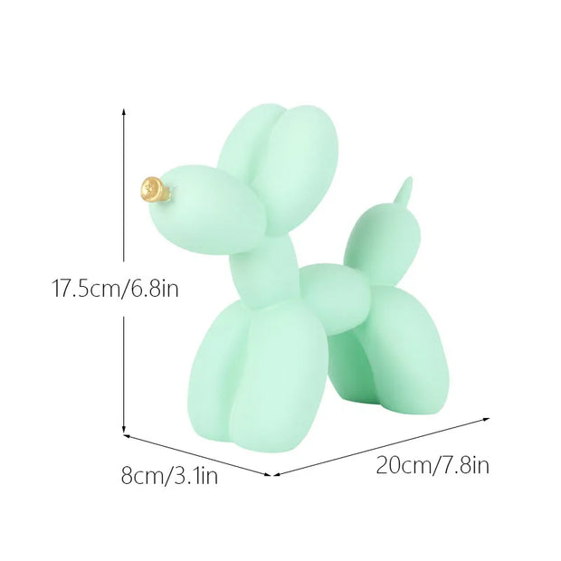 Nordic Balloon Dog Figurines for Interior Resin Doggy Home Entrance Living Room Desktop Decoration Accessories Gifts