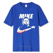 2023 Halloween Horror Movie T Shirt Vintage Cotton Tee Shirt Funny Mike Printed Short Sleeves Oversized S-XXXL Tshirts Men Women