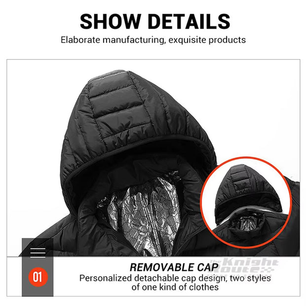 21 Areas Heated Jacket Winter Men'S Women'S Motorcycle Jacket USB Electric Heating Jacket Heated Vest Moto Thermal Clothing Coat